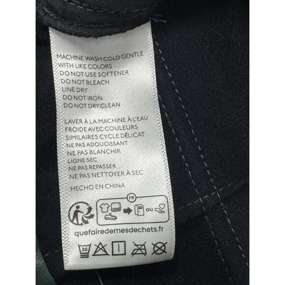 Anthropologie Pilcro Medium Plus Faux Leather Dark Green Soft Parachute Pants - Picture 5 of 7